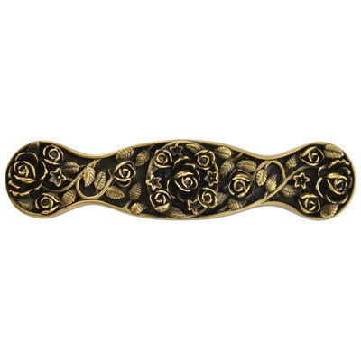 Floral Saratoga Rose 3" Center to Center Bar Pull