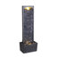 Teamson Home 98 cm Contemporary Outdoor LED Waterfall Fountain with Pebble Base-1627918002