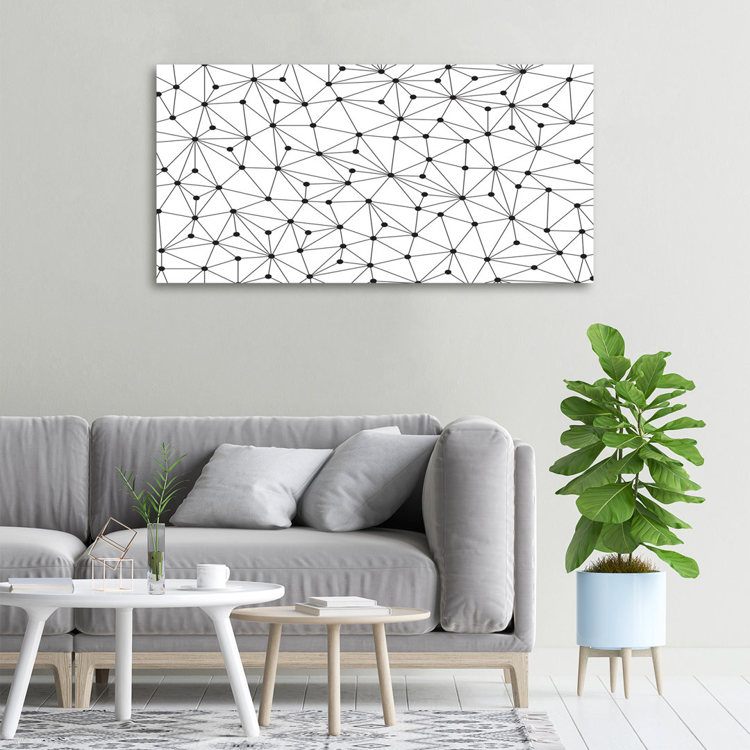 Linien und Kreise - Kunstdrucke auf Leinwand - Wrapped Canvas