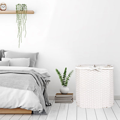 Handwoven Rectangle Laundry Hamper