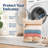4 Pack Extra Large Cotton Mesh Zipper Laundry Wash Bags 20×23.6 Inch