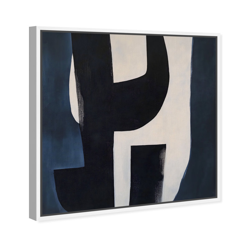 Contours of Silence I Canvas Abstract Print by Oliver Gal, Black Frame, 12 x 12, 13"H x 13"W, White Frame