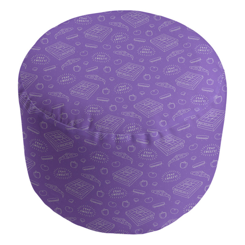 Repose-pieds Avicia, Mauve jasmin / blanc