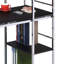 Noir et bureau à usage de bureau - Organisateur de tablettes autoportant avec option de rangement polyvalent