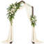 Arche de mariage Winado en bois massif de 2,13 m (7 pi) à pointe, idéale pour les cérémonies et les fêtes.