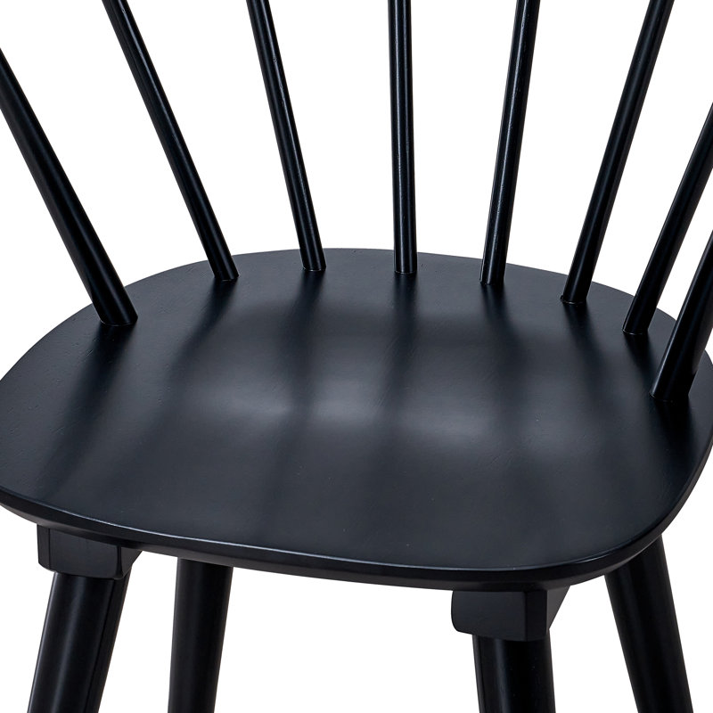 Chaise en bois massif avec accoudoirs Burkes