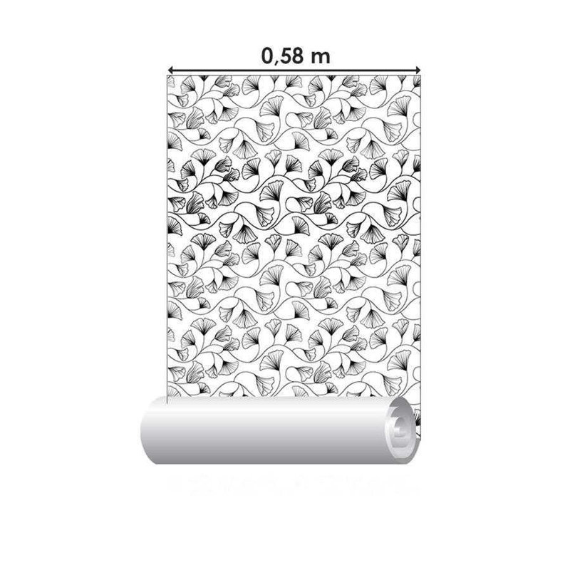 Rouleau de papier peint lisse L 126 po x l 24 po Melora