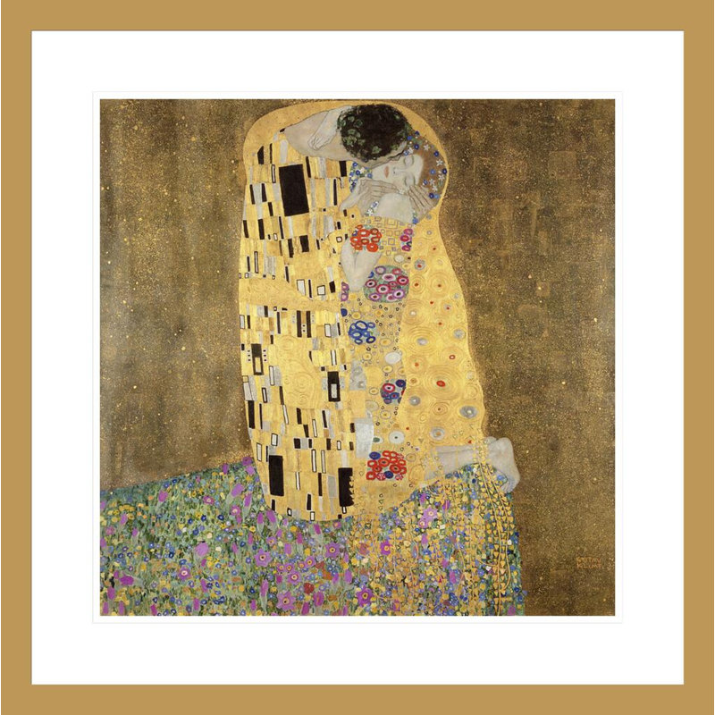 «The Kiss» par Gustav Klimt, impression giclée sur cadre, H 23,55 po x l 23,5 po