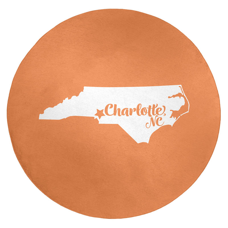 Chenille Indoor Rug, Round 5'