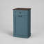 Armoire à poubelle inclinable, armoire à poubelle en bois pour la cuisine et la lessive - Bleu-130021477