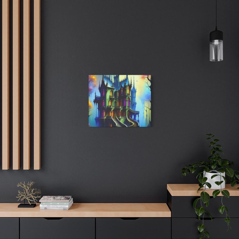 Reproduction d'art sur toile gothique Urban Mansion, surréalisme, H 20 po x l 24 po