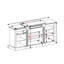 Console multimédia avec grand cabinet de rangement, meuble télé multimédia moderne, l 65,75 po x P 17 po x H 32,48 po-716412112