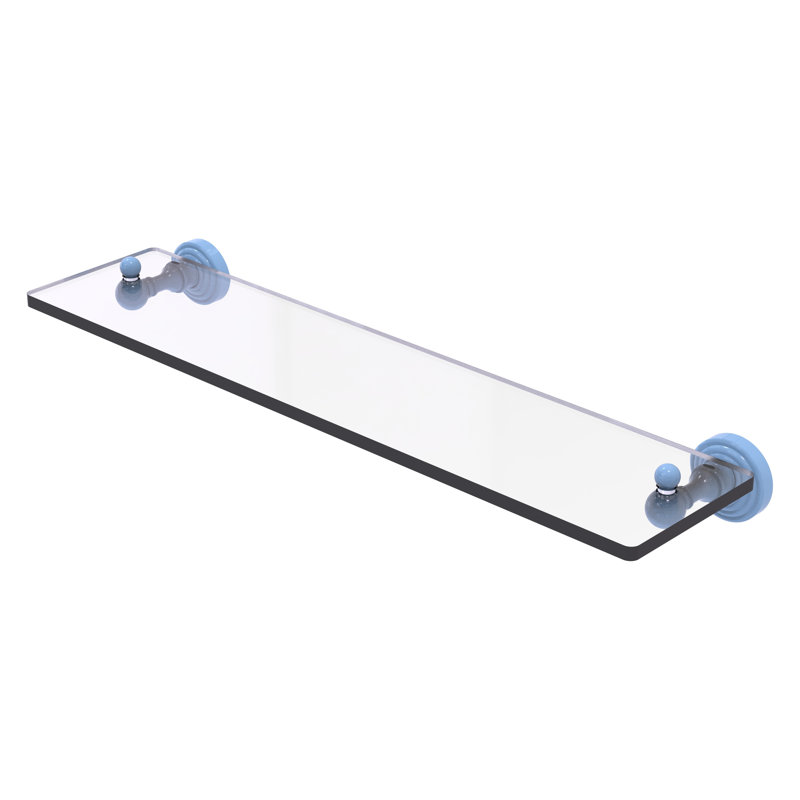Tablette flottante Waverly Place, H 2,5 po x l 16 po x P 5 po, Bleu troll plat