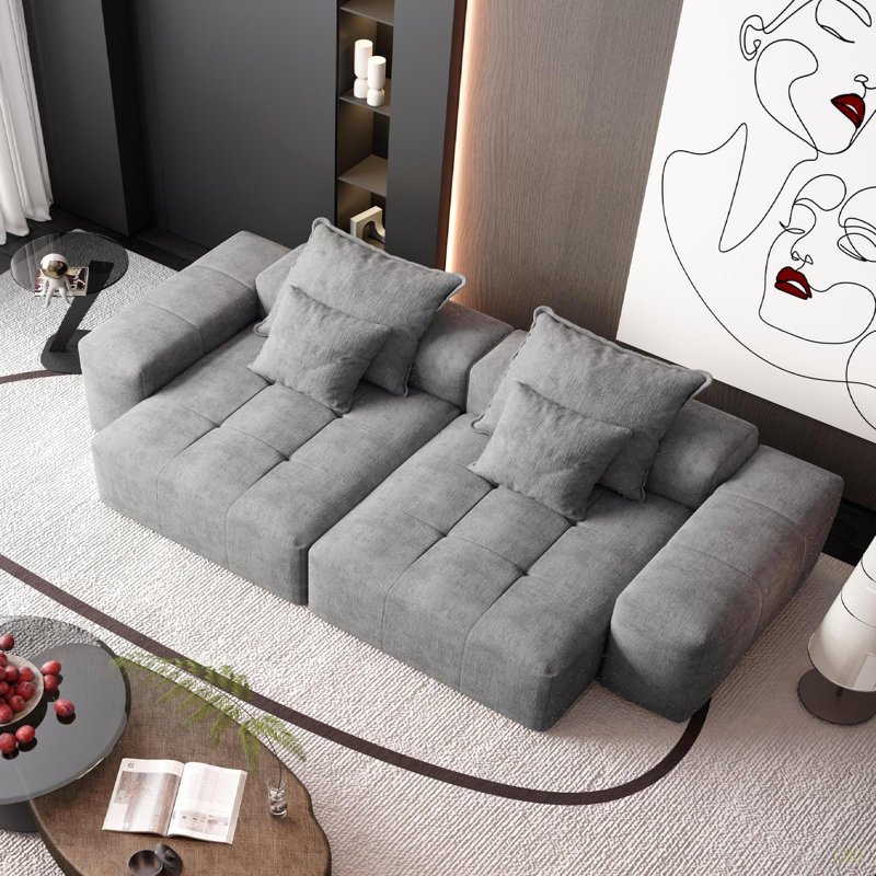 Canapé modulaire surdimensionné Modern, Gris