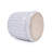 Of 2 7" White Ceramic Planters, Featuring A Drainage Hole And Design For Long-Term Use Flowerpots With Design, Heat- Ideal Flower Display-1467398899