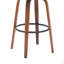 Tabouret de bar pivotant en noyer de 30 po Diana