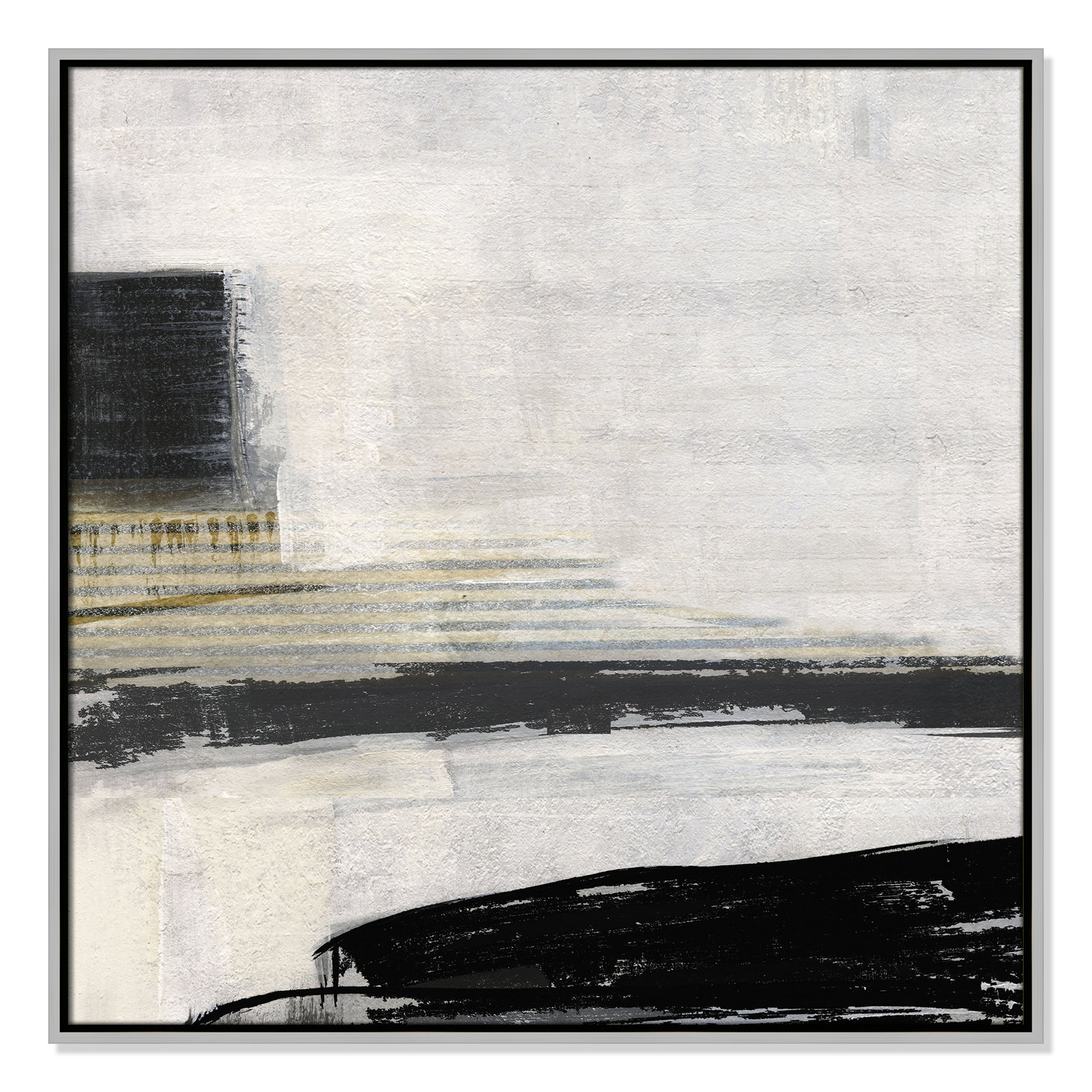 La Bande I Print by Sally Swatland, Silver, 31.5" H x 31.5" W