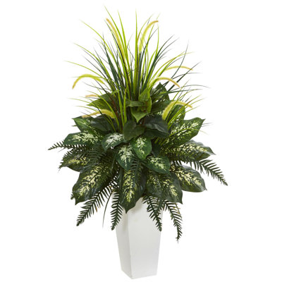 32.75" Artificial Fern Plant in Planter