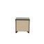 Table de chevet en chêne gris, 23,56 po x 17,01 24,3 po, pièce en bois de qualité