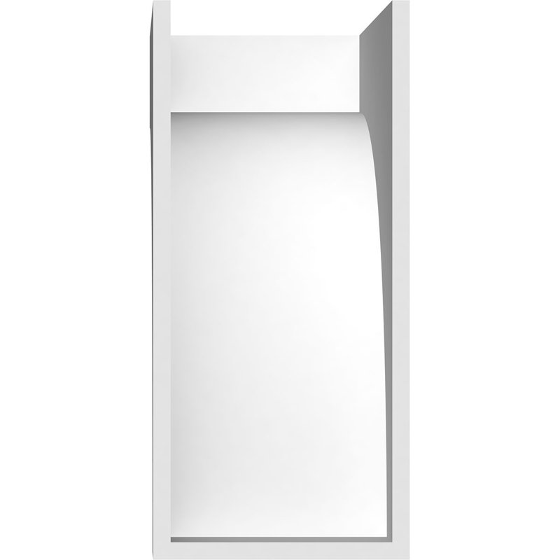 Corbeau standard en PVC de qualité architecturale Stockport, H 12 po x l 5 po x P 8 po