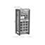 Factory Solid Wood Floor Wine Glass Rack in Ecru
