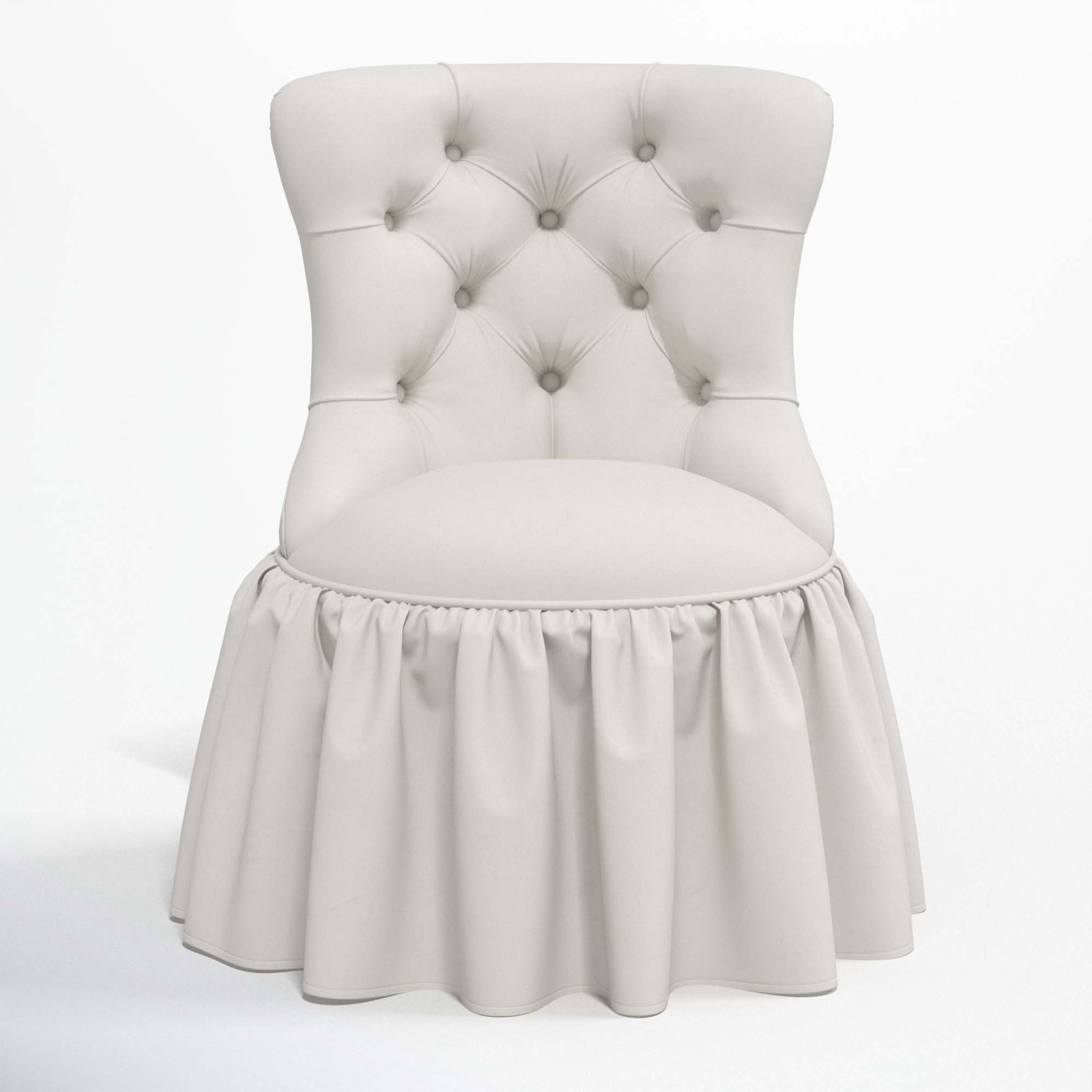 Minnie Side Chair, Bella Light Gray Performance Velvet
