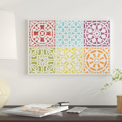 «Hacienda Tile» par Moira Hershey - reproduction sur toile tendue