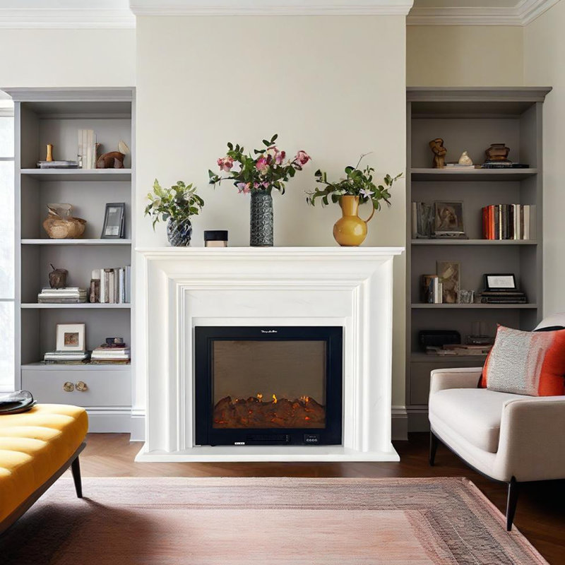 Foyer électrique 51,18 po, H 43,31 po x l 51,18 po x P 11,81 po