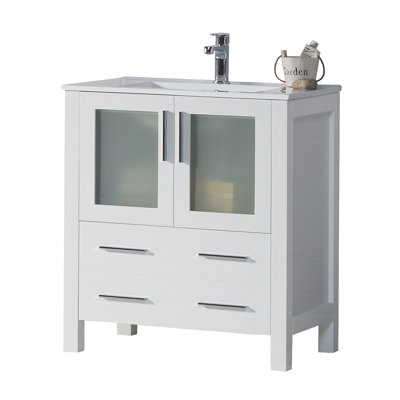 30" Single Bathroom Vanity with Sink