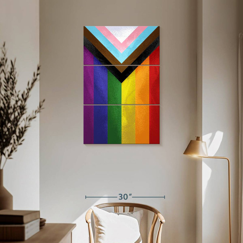 Khareem Modern Pride Flag, 57" H x 36" W