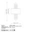 Élégante lampe murale noire avec corps en métal et capuchon en tissu, 13,8 po x 29,5 po x 3,9 po | 2 x douilles E14 (40 W maximum) | Parfait pour le salon, la chambre à coucher et le couloir, classé IP20, ampoule non incluse-2051679391-2051679362