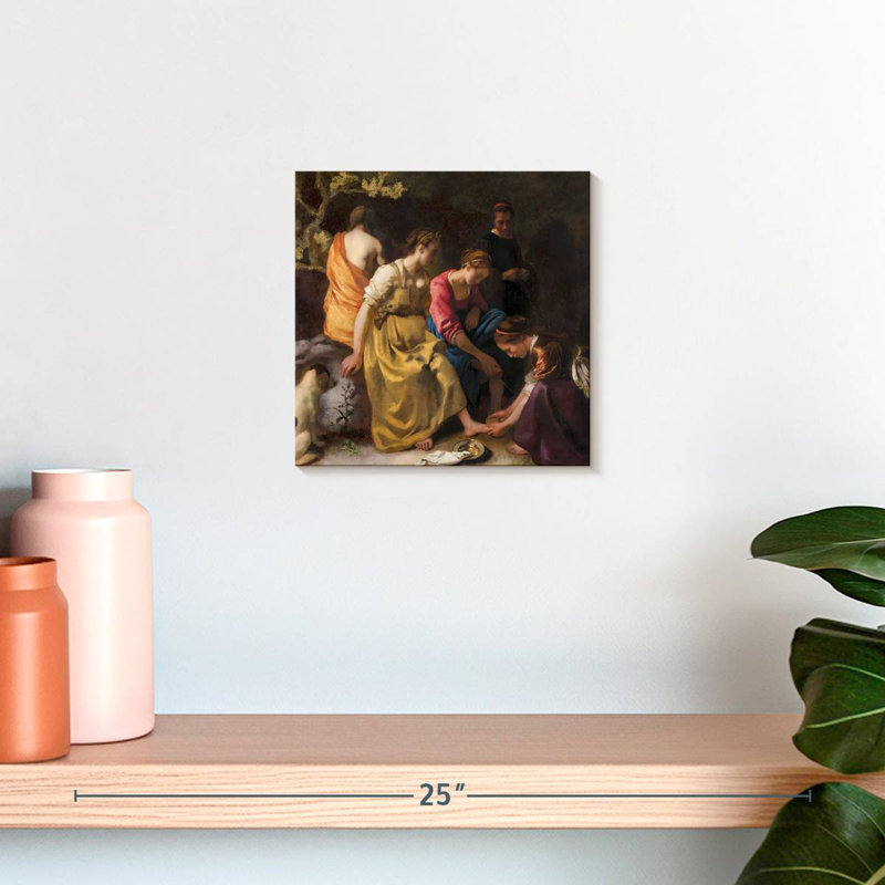 Leisha Diana et ses nymphes 1653-1654, H 10 po x l 10 po