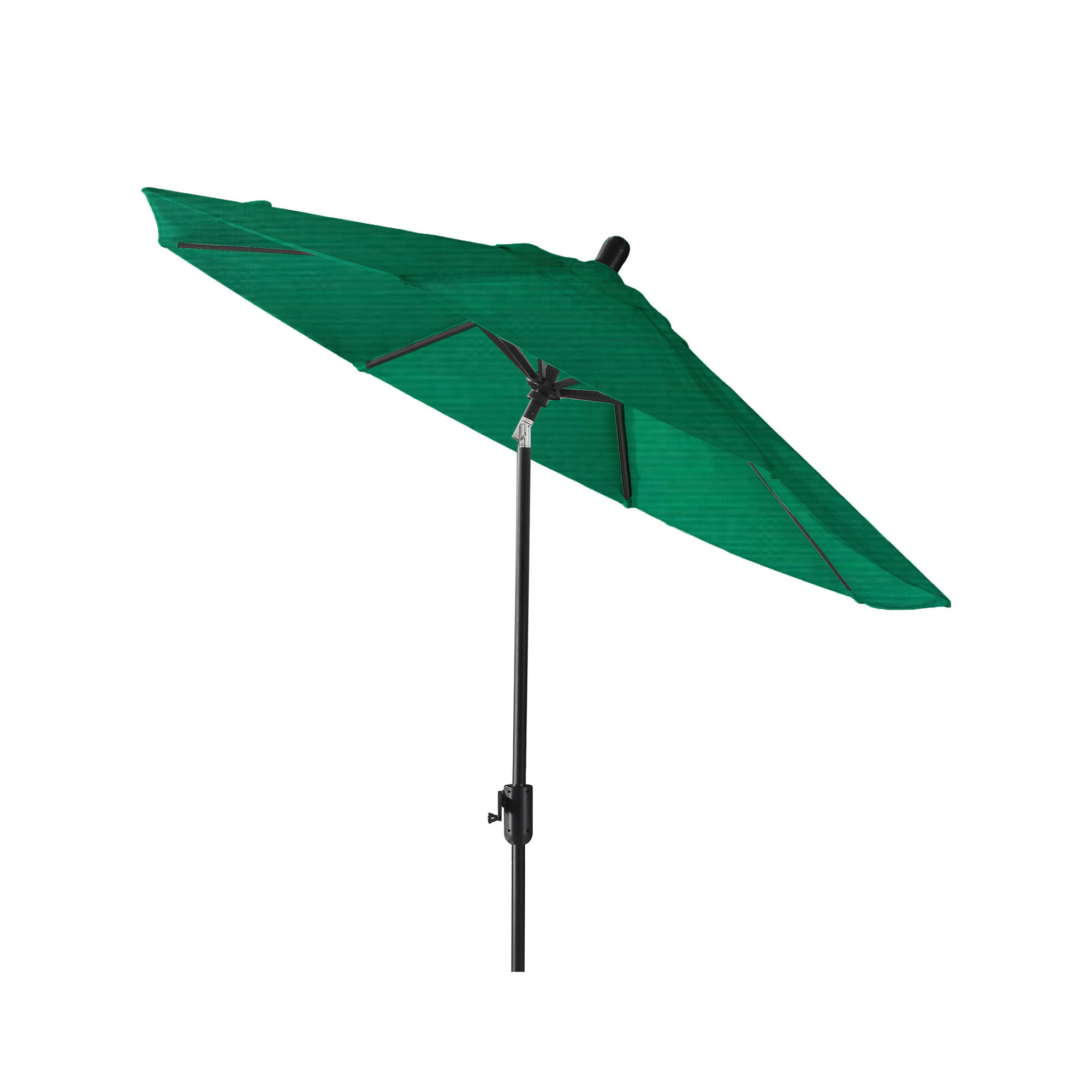 Natalie 8' 8" Market Sunbrella® Umbrella, Canvas Forest Green Sunbrella® Canvas, Black Sapphire