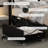 LED Bed Frame with Galaxy Projector, Charging Station, 52" Tufted Upholstered Headboard & 2 Drawers-583085865-583085867
