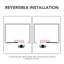 59" W x 60" H Single Sliding Framed Tub Door with Clear Tempered Glass-91330410