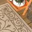 Tapis d'intérieur / extérieur beige / brun tissé texturé Hagerman-373040573