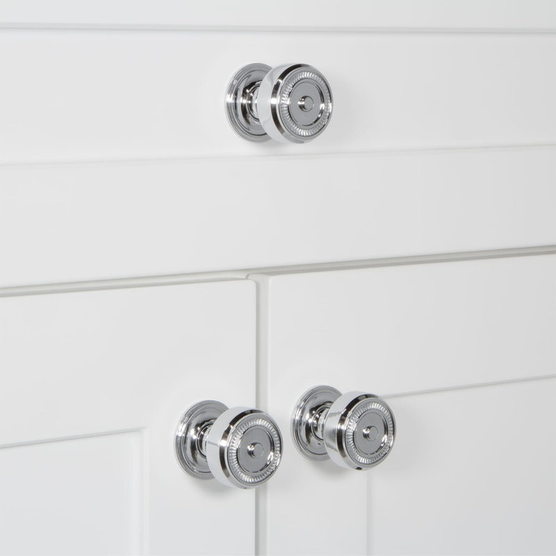 Poignée d'armoire Soleil, Chrome brillant