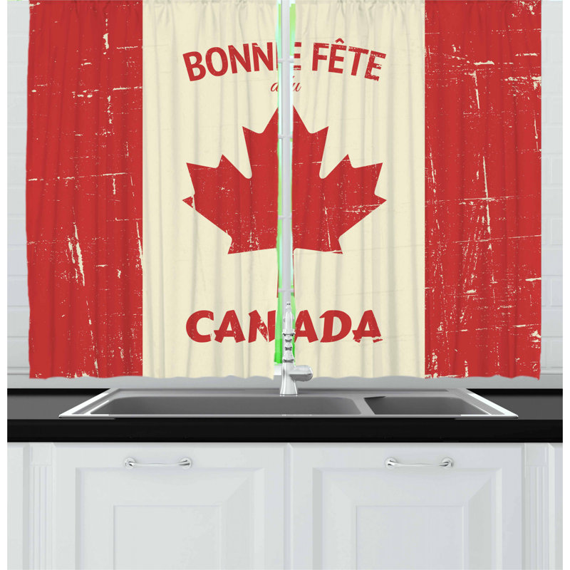 Ensemble de rideau de cuisine 2 pièces canada