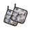 Caroline's Treasures The Dog Chef Polyester Potholder Set