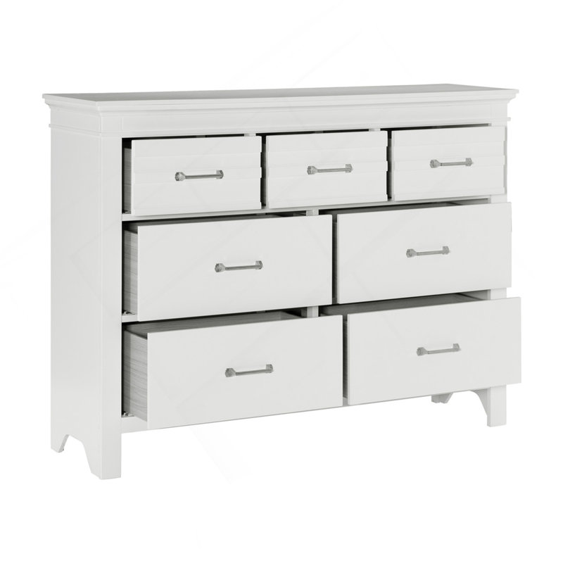 Commode 7 tiroirs 7 pièces, Blanc