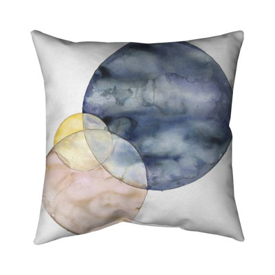 Circles - 18"x18" Throw pillow - Poly twill - Print on demand