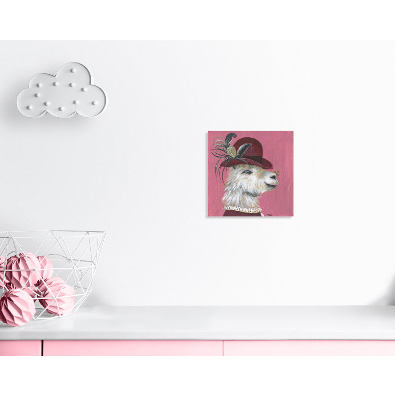 Art sur toile llama, H 16 po x l 16 po x P 1,5 po, Toile