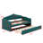 Twin Size Upholstered Daybed With Trundle,Velvet Sofabed With USB & Type-C Charging Ports, Side Storage Bag, No Box-Spring Needed-1994221580