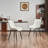 Modern Dining Chairs Faux Leather Upholstered Kitchen Chairs Side Chair With Metal Legs-117655410