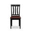L'ensemble de mobilier de salle à manger 5 pièces comprend une table de cuisine ronde avec Dropleaf et 4 chaises de salle à manger rembourrées en similicuir de 42 po x 42 po, noir et cerise-823366000-823366001-884979590