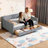 Twin Size Upholstered Daybed with Storage Drawers, Tufted Back Sofa Bed-1375475328-1375475330