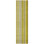 2' X 8' Gold Striped Washable Non Skid Indoor Outdoor Runner Rug