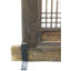 Fenêtre pivotante asiatique en bois teinté classique