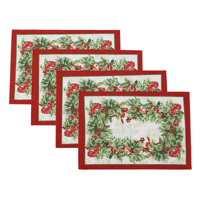 Deluca 100% Cotton Floral Rectangle Placemat