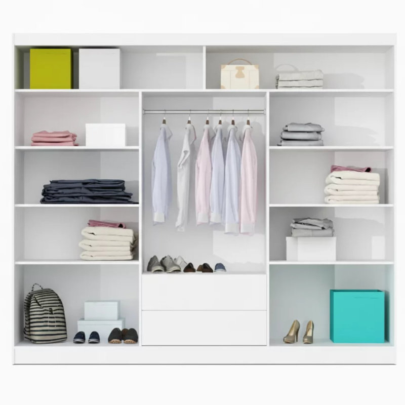 Bhopal Manufactured Wood Wardrobe, White